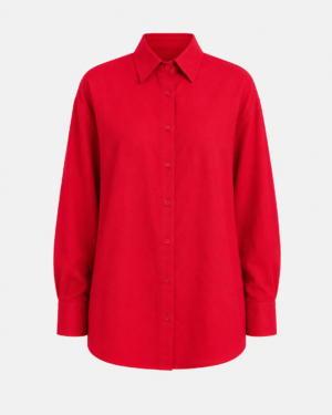 RED Linen Shirt