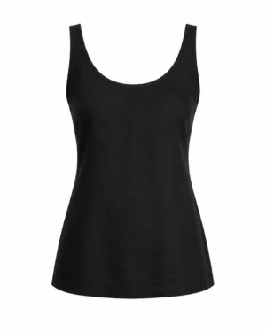 Black Linen Top
