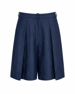 Dark Denim Look Bermuda Pants