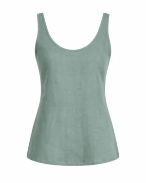Sage Green Linen Top