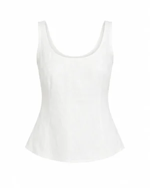 White Linen Top